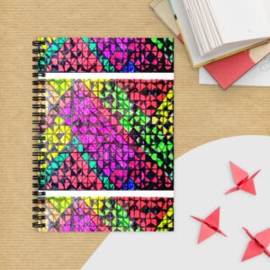 Cosmic metric Ruled Line Spiral Notebook