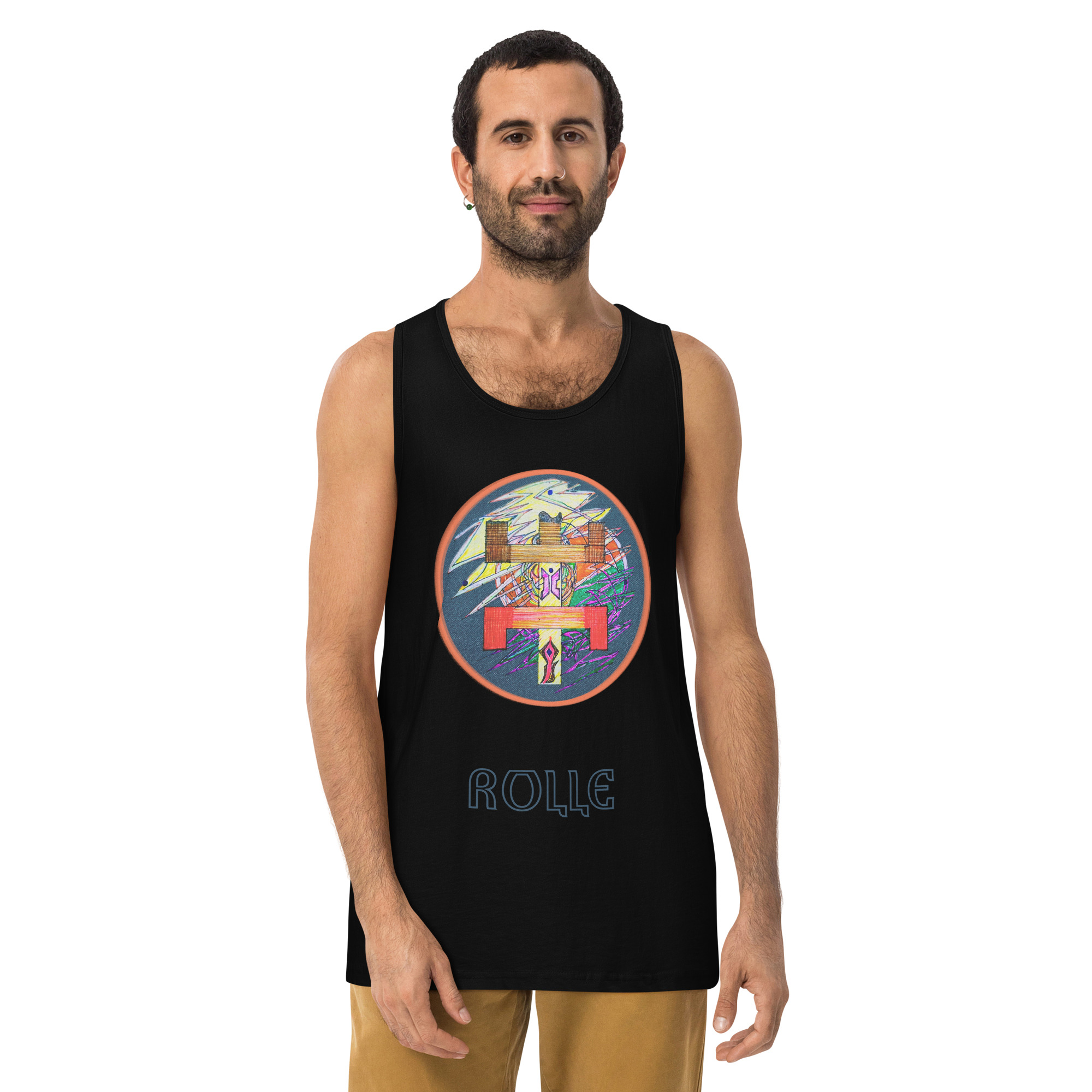 Cosmic tree Men’s premium tank top - Image 2