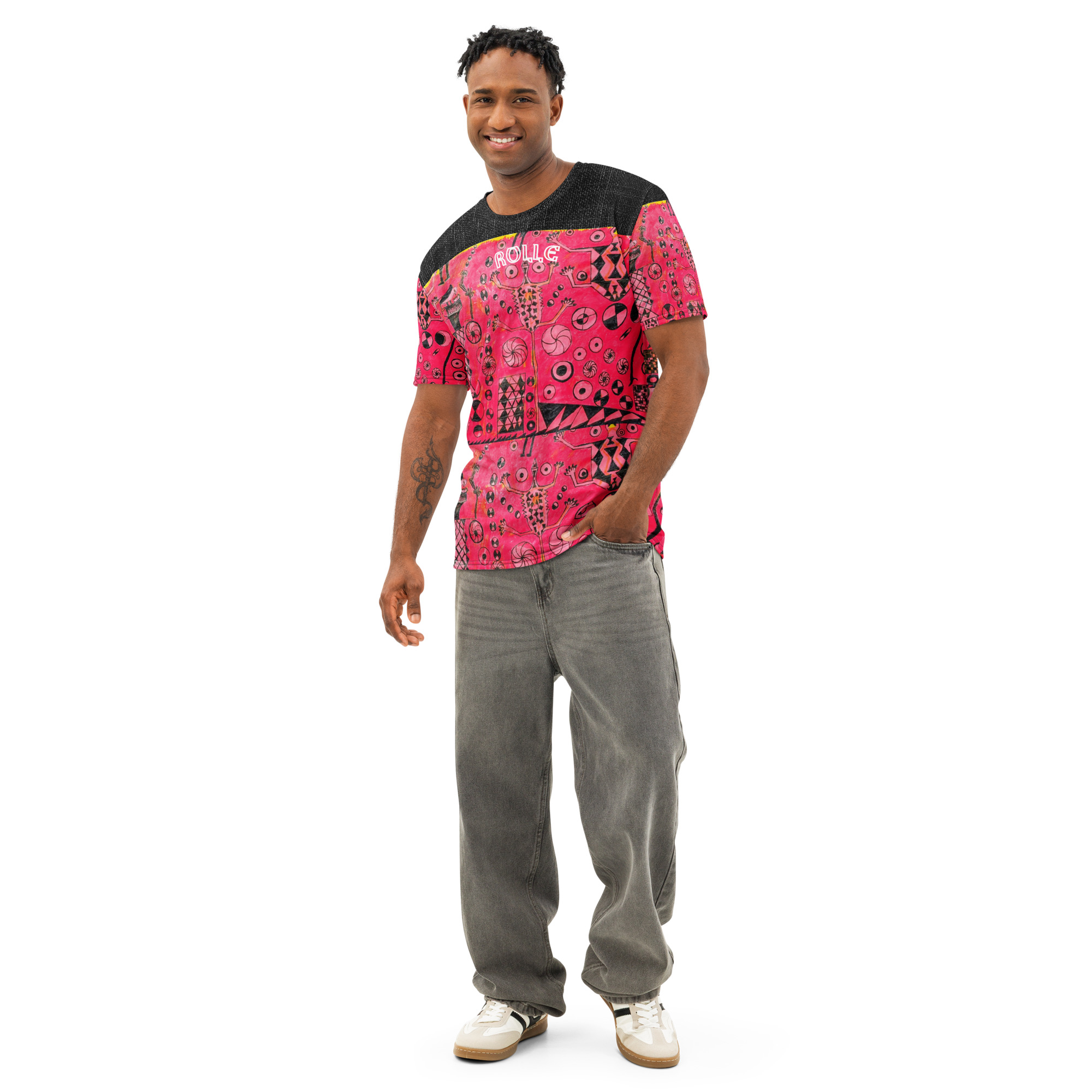 Springtime Men’s cotton crew neck t-shirt - Image 4